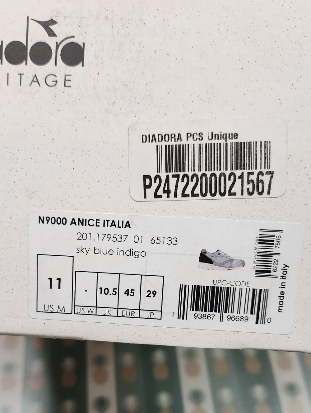 Diadora N9000 Anice Italia Heritage Sneakers